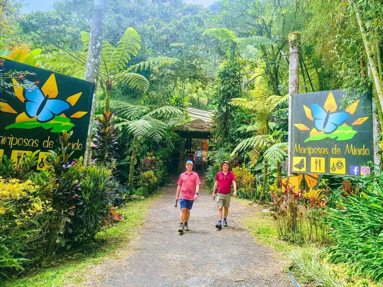 Entrance to Mariposas de Mindo butterfly garden